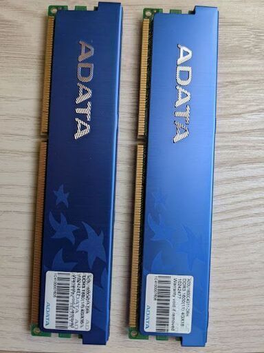 ADATA DDR3　4GX16　２枚　合計８G