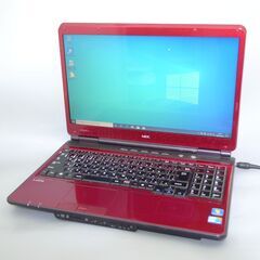 新品高速SSD Wi-Fi有 レッド 赤 ノートパソコン 16型ワイド NEC PC