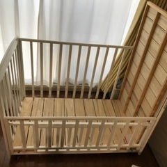 KATOJI カトージ　ベビーベッド　白の画像