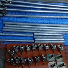 【中古】単管パイプ、直交クランプ、固定ベースの画像