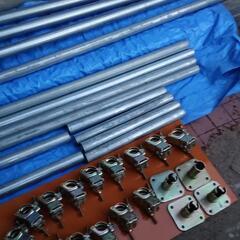 【中古】単管パイプ、直交クランプ、固定ベースの画像