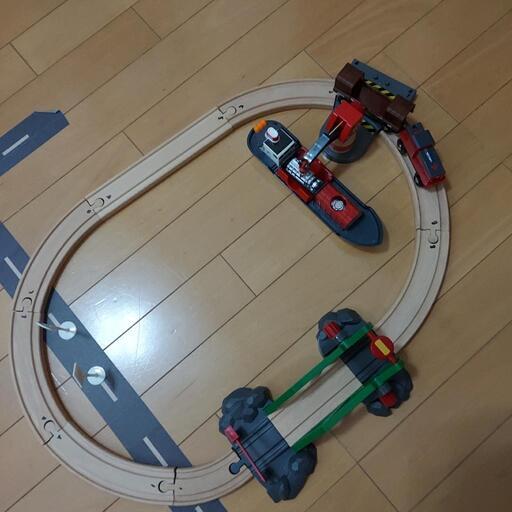 お話中⭐BRIO 電車遊び 船付き