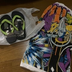 ドラゴンボール　プールタオル　お弁当箱　箸　小学校用品　ビーチサンダルの画像