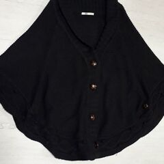 ポンチョ風セーター