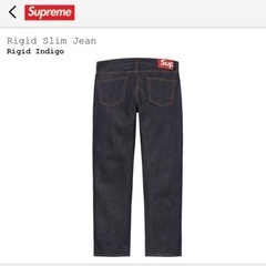 supreme シュプリーム デニム Rigid Slim Jean ジーンズ メンズ インディゴ indigo ボトムス パンツ