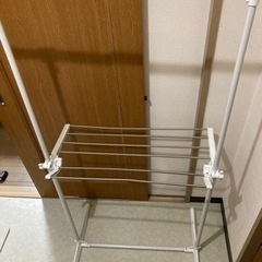 室内物干し　バスタオル　伸縮