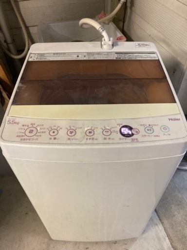 ハイアール 全自動洗濯機 JW-C55CK ピンク2018年製　洗濯容量：5.5kg【ケーズデンキオリジナルモデル】