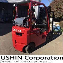 1.5トン　サイドシフト　エンジンフォークリフト　関東輸送費無料(条件有)　ガソリン　LPガス　切替式　の画像