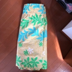 ティアレ柄黄色　パウスカート　ゴムなし