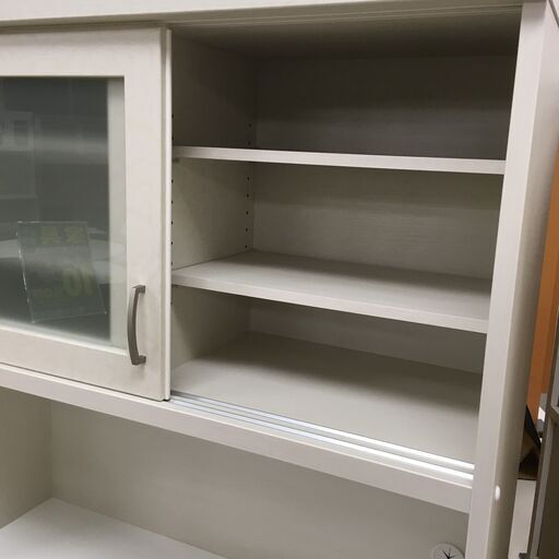 J889 ニトリ 食器棚 キッチンボード コパン 100KB WW3 ホワイト 995