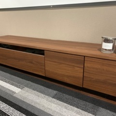 LOWYA テレビ台 木目ウォルナットの画像