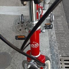 決まりました　子供　自転車　18インチ　赤　車輪付きの画像