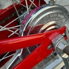 決まりました　子供　自転車　18インチ　赤　車輪付きの画像