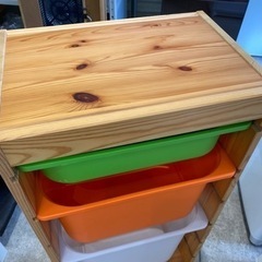 IKEA イケア TROFAST トロファスト 収納 中古家具 ケース付の画像