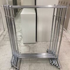 中古　超美品　業務用　ハンガーラック　幅820　メッキ　業務用ハ...