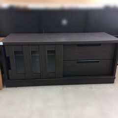J893 ニトリ ローボード テレビ台 アケビ 120 ダークブ...