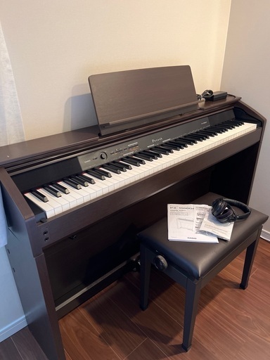 CASIO PriviA PX-1500GP 美品　スリム　ペダル付き　イス付き　カシオ　プラヴィア　美品　ピアノ