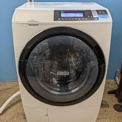 日立 ドラム式洗濯機 洗濯乾燥機 2014年 10.0kg 乾燥 6.0kg 自動お掃除搭載 ビッグドラム スリム BD-S8600L