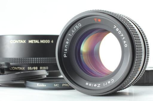 [良品] Contax カールツァイス 50mm F1.4 MMJ フード付き