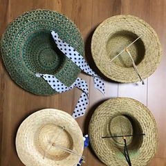 ファミリーで麦わら帽子😊😊😊😊の画像