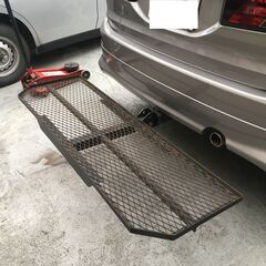 ヒッチキャリア ヒッチメンバー サイクルキャリア 折りたたみ可能 トレーラー アウトドア キャンプ サイクルキャリア ヒッチメンバー 車中泊 バンライフ  荷物の画像