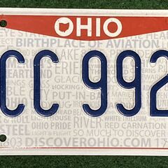 本物 US Ohio オハイオ州 License Plate ナ...