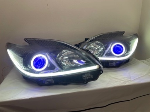 プリウス 30 イカリング 加工 ブルーアイ　ヘッドライト　ポンけ付可能
