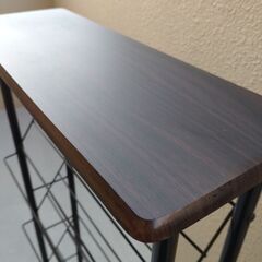 薄型シューズラック（ダークブラウン）美品の画像