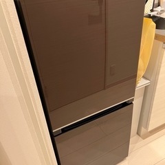 ハイセンス　冷蔵庫　ブラウンの画像