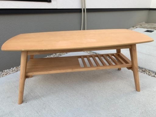 美品　木製　ローテーブル②