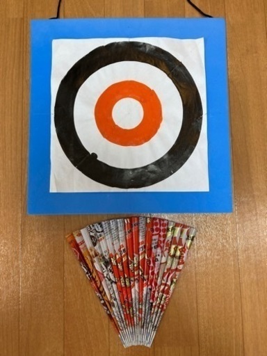 [新品・未使用] スポーツ吹矢　的と矢　18本