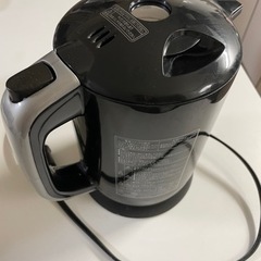 電子ケトル🖤ブラックの画像