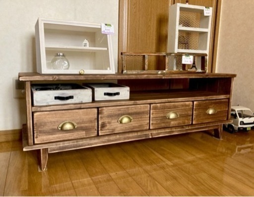 ハンドメイド　テレビ台　男前　アンティーク家具