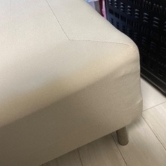 IKEA シングルベッドSNARUM 脚付きマットレス, かため/ベージュ90x200 cmの画像