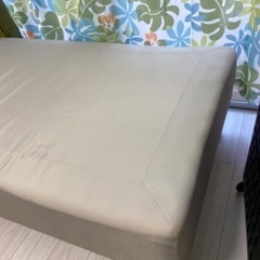 IKEA シングルベッドSNARUM 脚付きマットレス, かため/ベージュ90x200 cmの画像