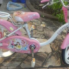 【購入希望者と相談中】子ども 中古自転車 18インチ？プリンセス