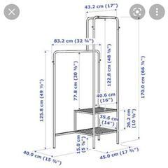 IKEA 洋服ラック NIKKEBYグリーンの画像
