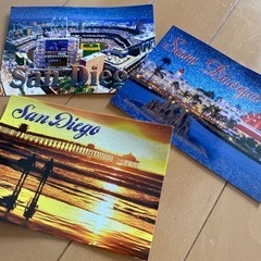 サンディエゴ（ポストカード）、バリ（ストラップ）、小豆島（オリーブオイル）のお土産品お譲りします。の画像