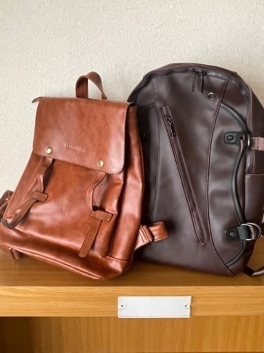 ♥️未使用新品ブラウン系リュック2点【受取に来て下さる方限定】