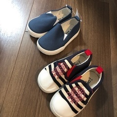 子ども用　靴　スリッポン2足セット　15センチ　未使用の画像