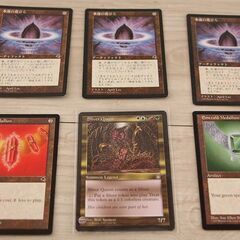 Sliver Queen 英語 MTG スリヴァーの女王 水蓮の花びら3枚 Ruby medallion Emerald medallion マジック・ザ・ギャザリング (P1328twxY)