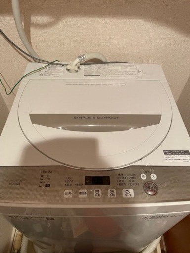 【取引中】SHARP 洗濯機　5.5kg 2019年製