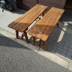 【決まりました】木の長椅子です。１２００×３３０ 高さ４５０の画像