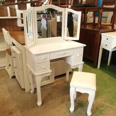 新品未使用♪豪華でロココな猫脚のドレッサー(^-^)スツール付き