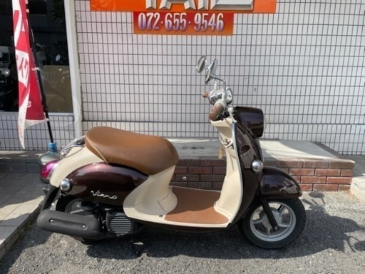 ★8万円　ビーノ　インジェクションモデル！セル1 実働車★ヤマハ　VINO SA37J 原付　スクーター
