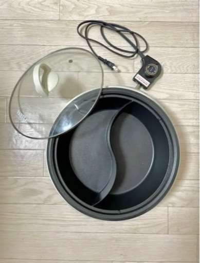 2食鍋　ニ色鍋　卓上鍋　電気鍋　ホットプレート　火鍋鍋　しゃぶしゃぶ用　鍋　蓋付き