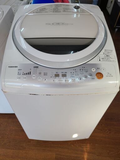 【リサイクルショップどりーむ天保山店】●1188●　処分特価‼　東芝　洗濯乾燥機　洗濯機　2012年製　洗濯容量7.0㎏／乾燥容量4.0㎏　AW-70VL(W)　※ボディにキズ・サビあり