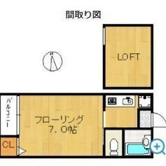 【賃貸】叶（1K+ロフト）初期費用10万円🎀 大変人気のシリーズ！先行契約や申込も可能！　さらに定額や賃料ダウンプランもあります！！trb4q - 福岡市