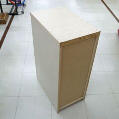 袖机 3段 ホワイト 幅29×奥行45×高さ73cm 収納家具 デスクワゴン サイドデスク 苫小牧西店の画像