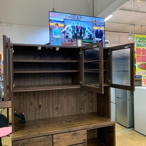 ⭐️オシャレ⭐️隈木工所 Algies 3面レンジボード アルジェ 北欧モダン 大川家具